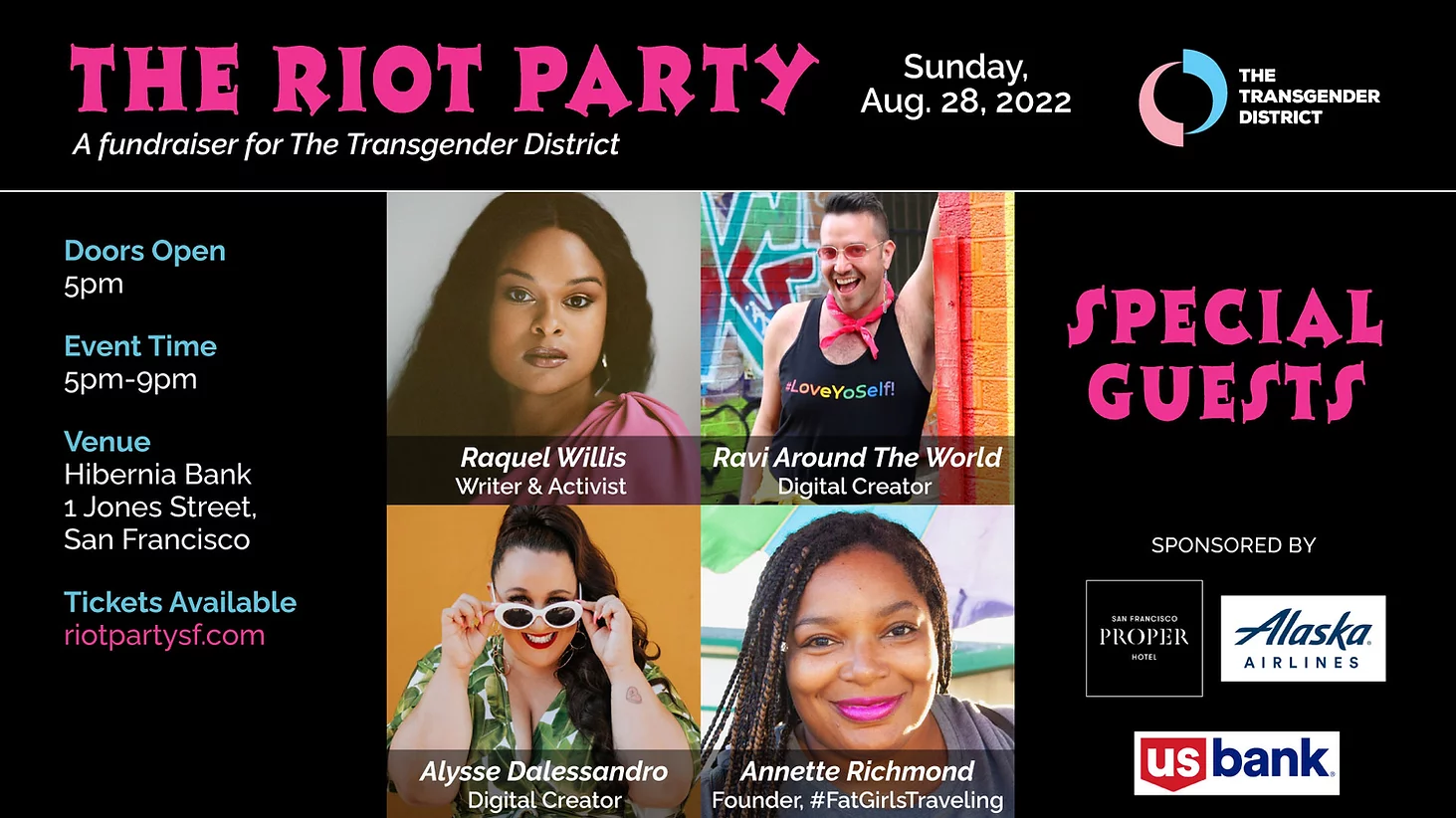 The Riot Party 2022 - Black Trans Women Inc